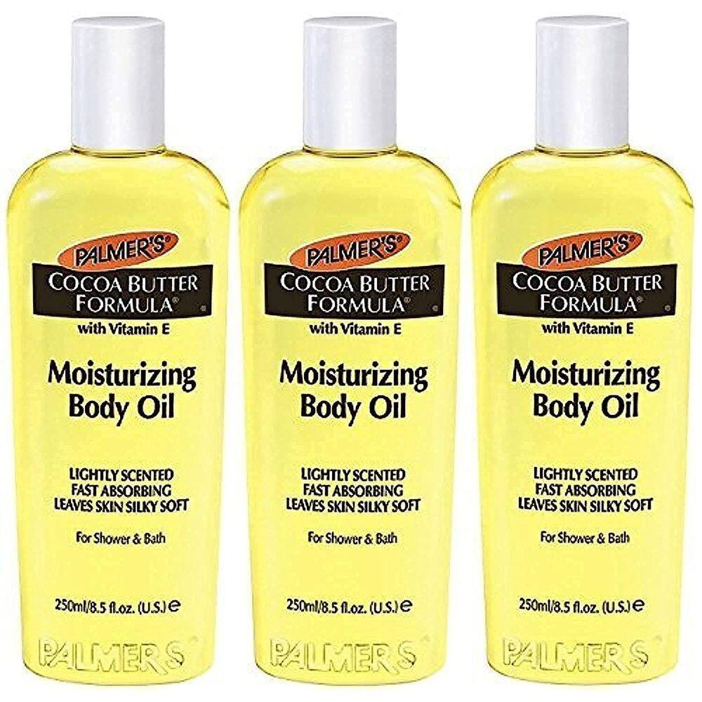 Óleo corporal Palmer`s Cocoa Butter com vitamina E 250 ml (pacote com 3)
