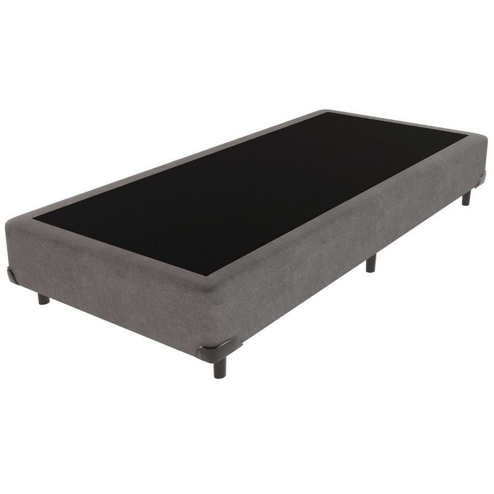 Cama Box Solteirão Bravus 96x203x44 Cinza