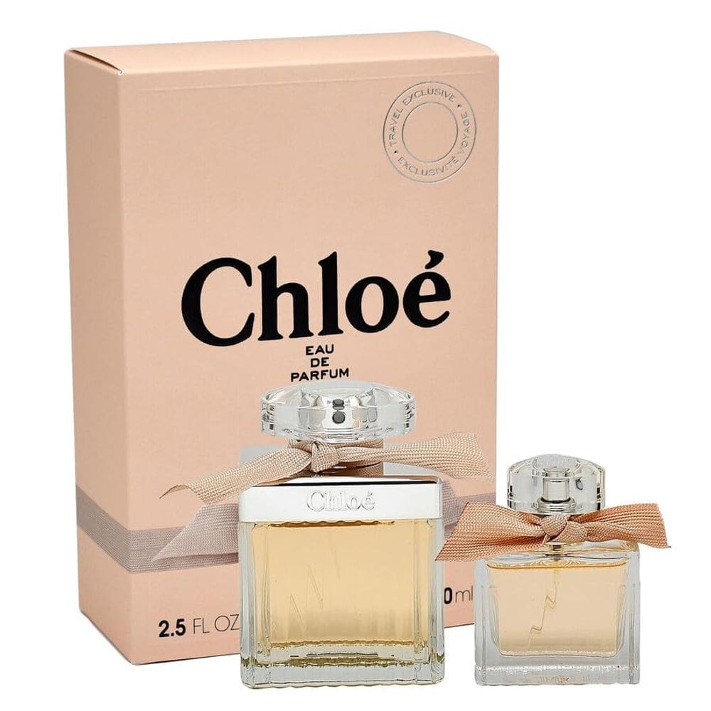 Conjunto de viagem Perfume Chloé Eau de Parfum de 75 ml e 20 ml para mulheres