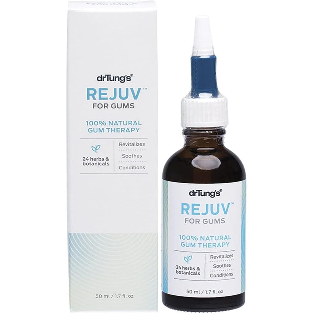 Enxaguante bucal DrTung`s REJUV para gengivas, tratamento de gengivas à base de ervas, 50 ml