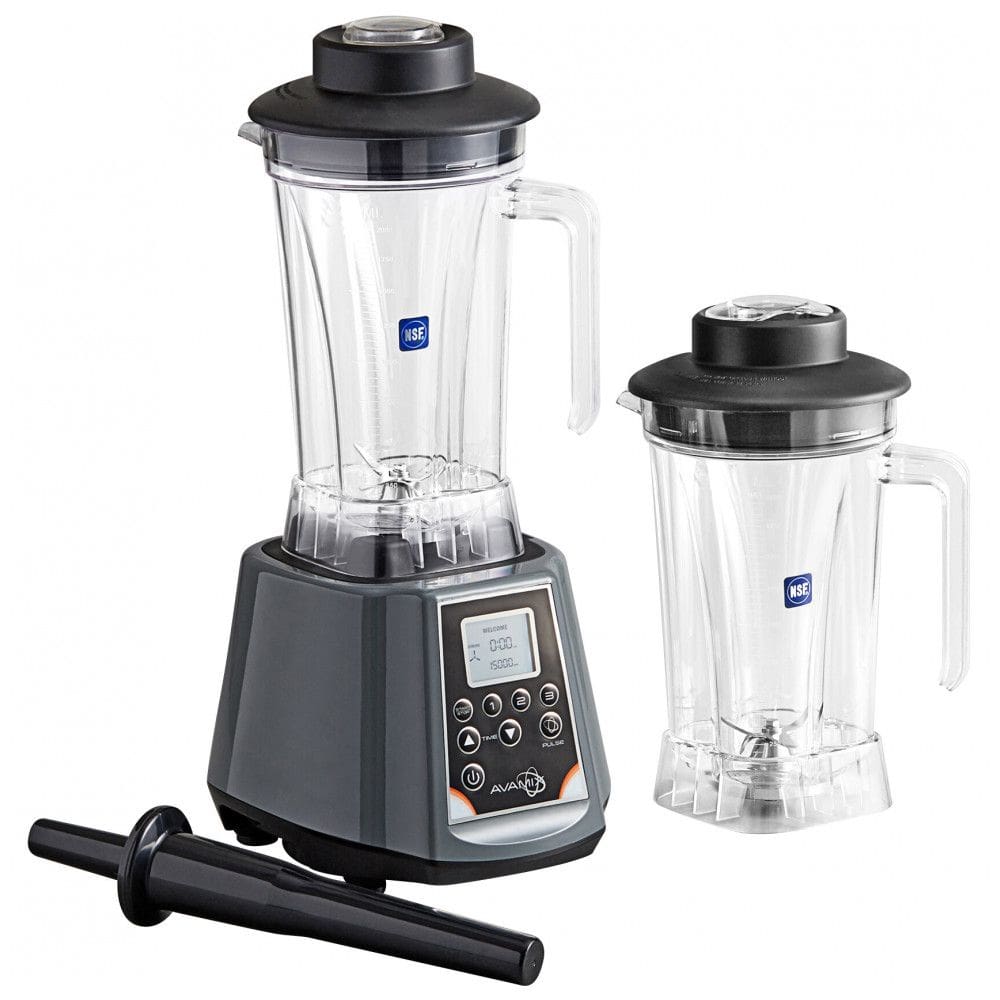 Liquidificador Industrial AvaMix BL2E2J 2,03 cv com Controles Digitais por Touchpad, Temporizador e 2 Recipientes de 1,89 Litros de Tritan
