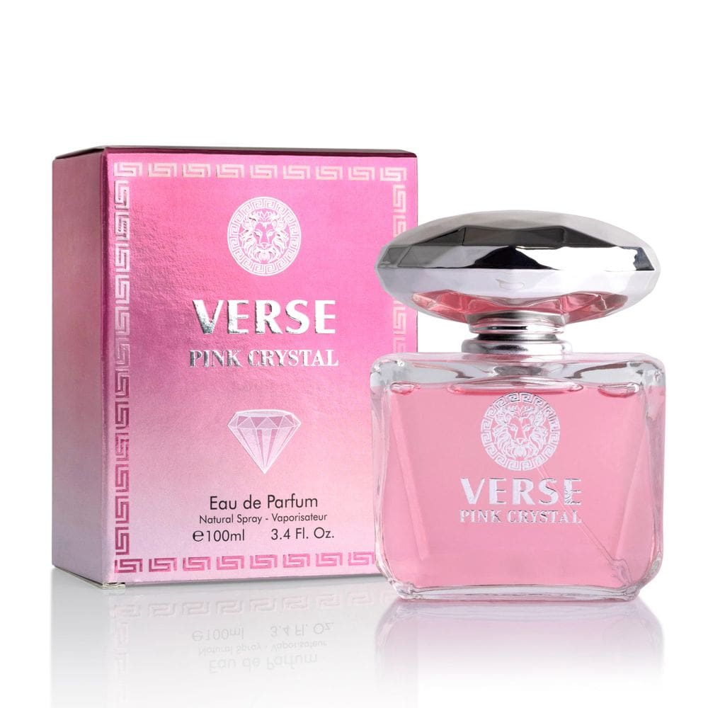 Perfume NovoGlow Verse Pink Crystal Eau De Parfum 100ml para mulheres