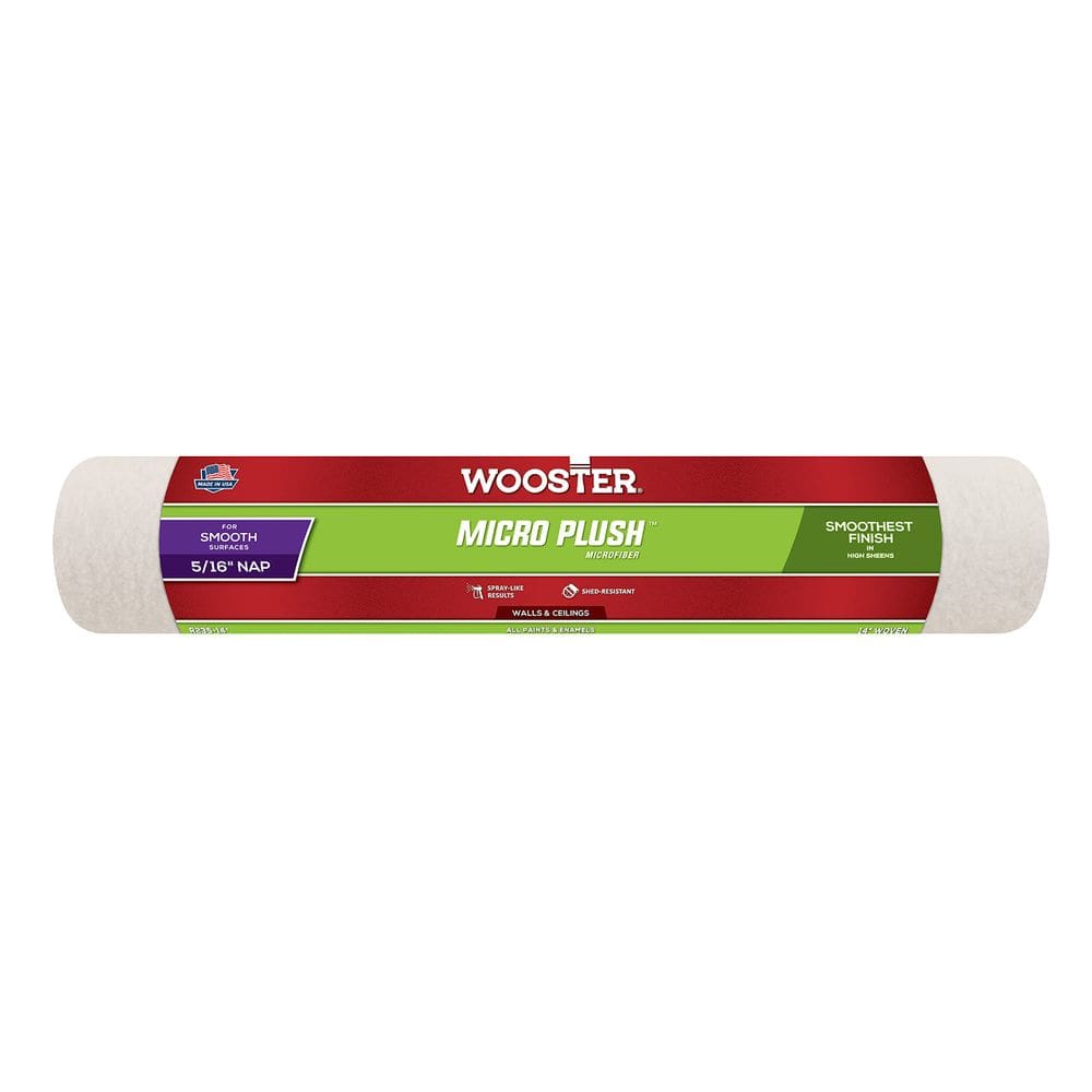 Rolo de pintura Wooster R235-14 Micro Plush 14” para suavizar