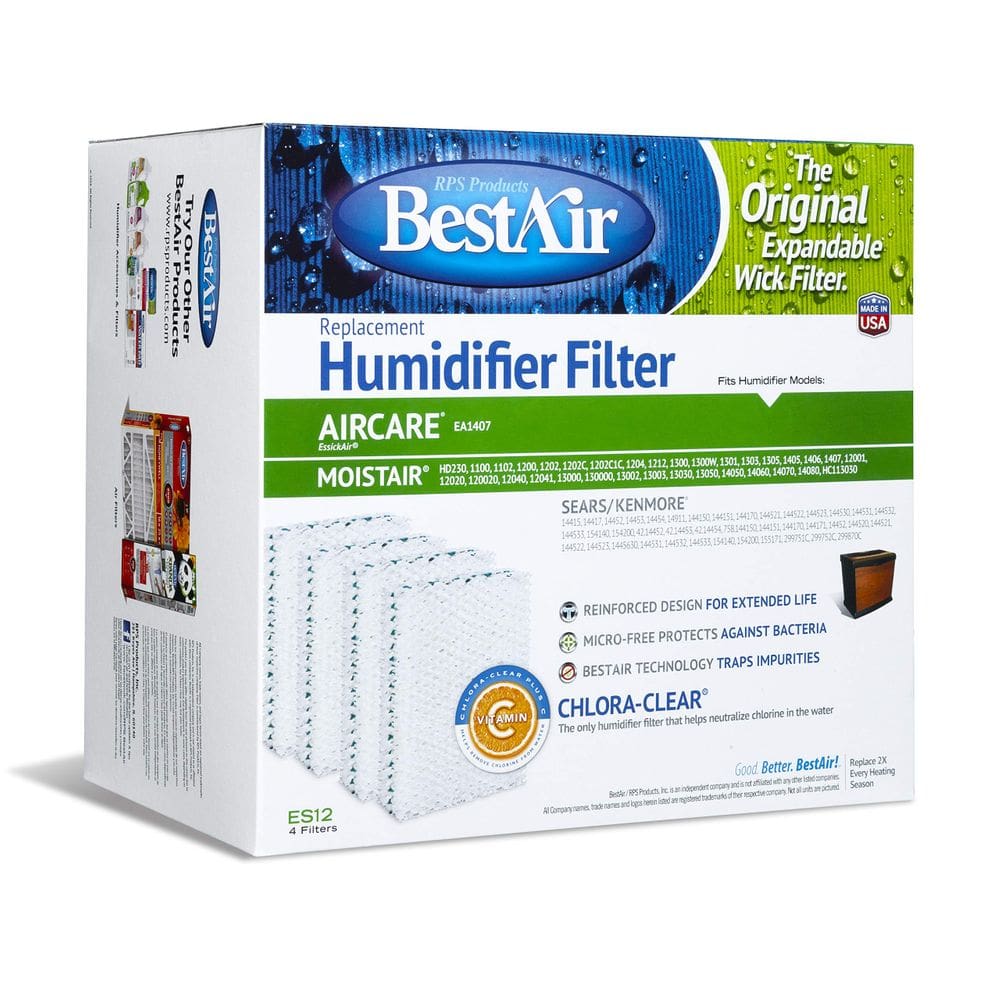 Filtro umidificador BestAir ES12-2 Extended Life 25x24x17 cm 4 unidades