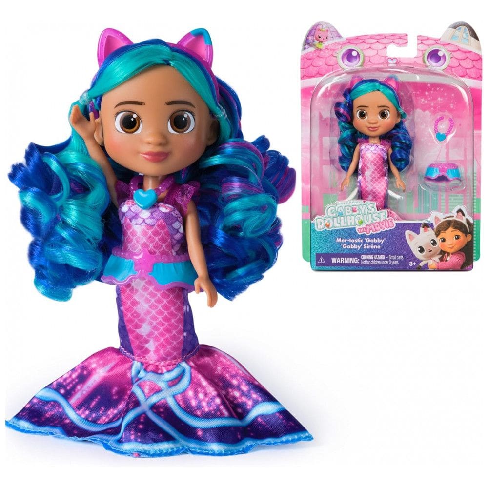 Boneca Mertastic Gabby da Casa da Gabby: Aventura Subaquática com Acessórios,Gabby`s Dollhouse
