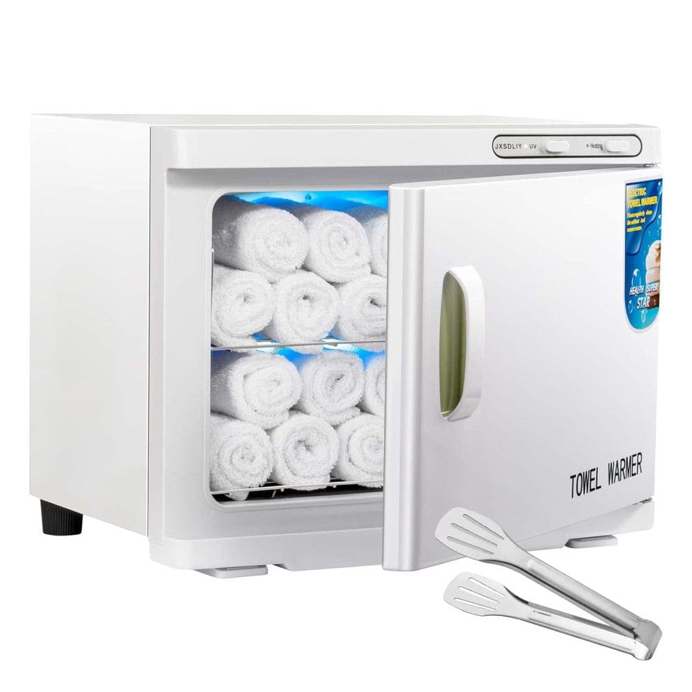 Aquecedor de Toalha Elétrico para Barbearia e Salão de Massagem 23L com Luz LED, 110V 200W, JXSDLIY, Branco