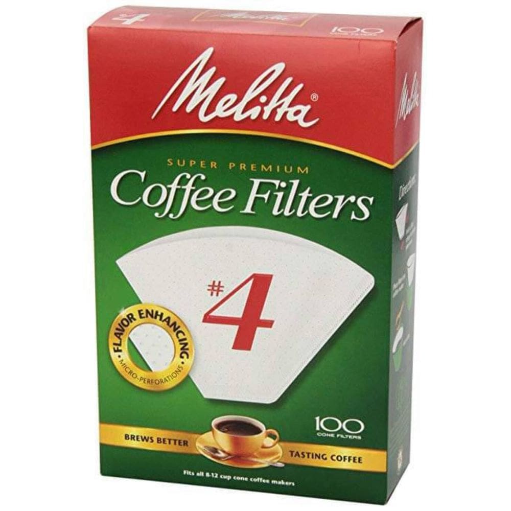 Filtro de café Melitta #4 Cone White 100 Count