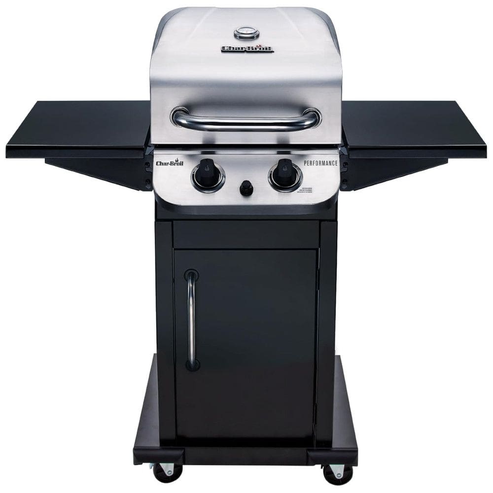 Churrasqueira a Gás com 2 Queimadores e Rodas Aço Inoxidável, CHAR BROIL 463673519P1, Preto