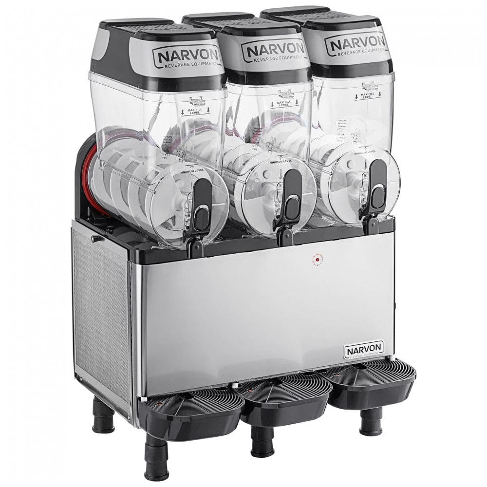 Máquina de Bebidas Congeladas Narvon SM3 Triple 11 litros Pourover Granita Slushy 110V