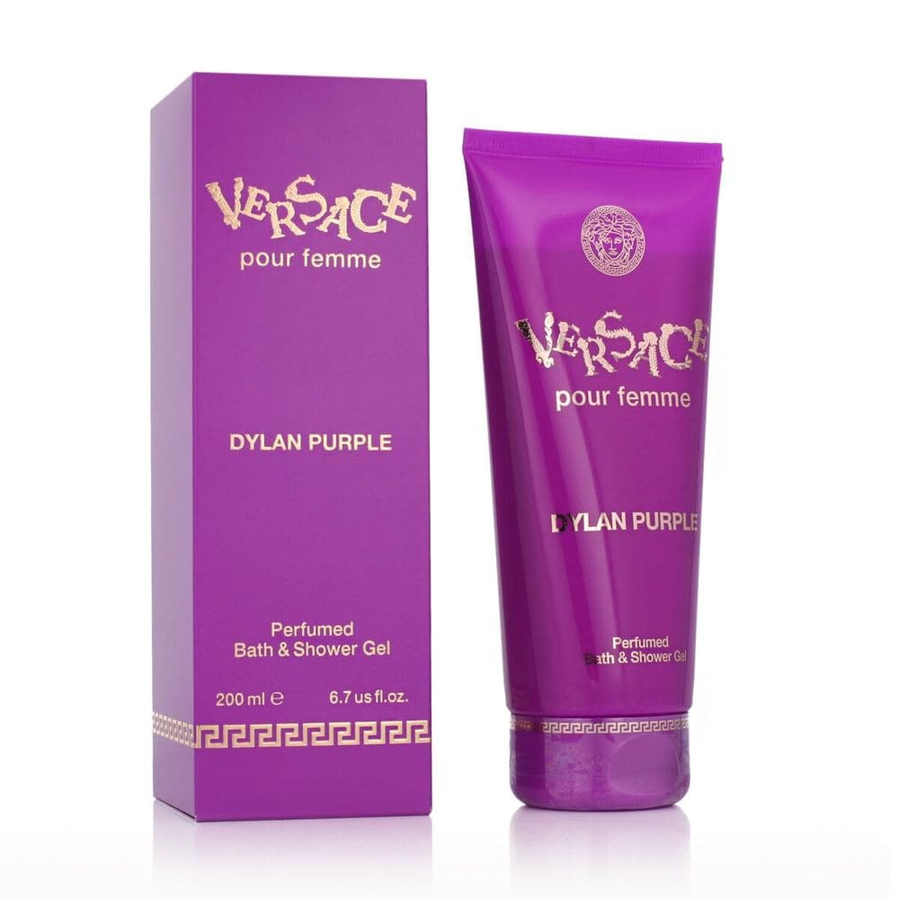 Gel de banho e duche perfumado Versace Dylan Purple 200ml para mulheres