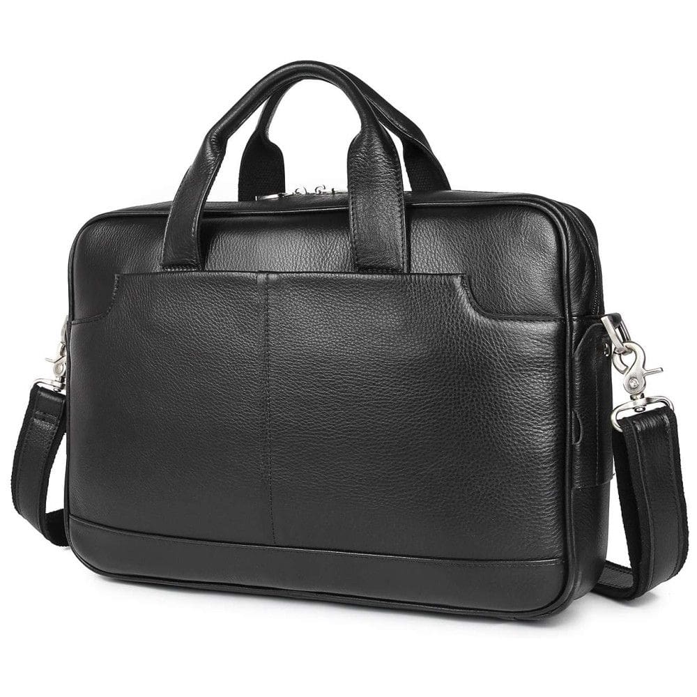 Augus Bolsa, Pasta de Couro de Flor Integral para Laptop Impermeável