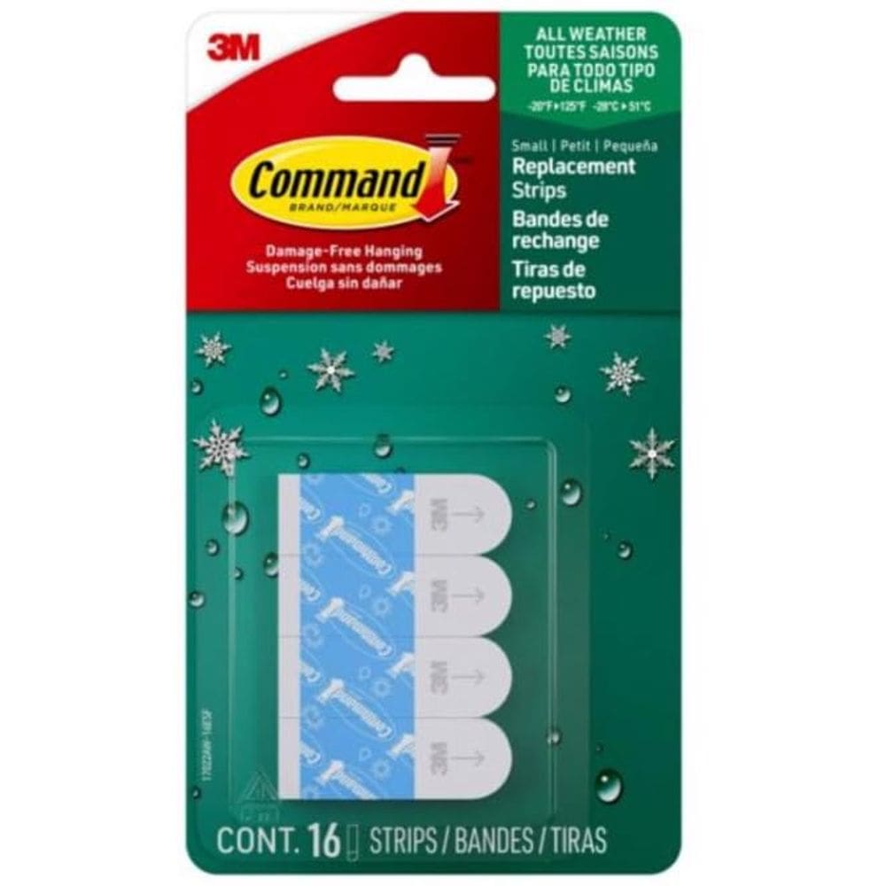 Pacote com 16 recargas Hook Strip Command Small Foam