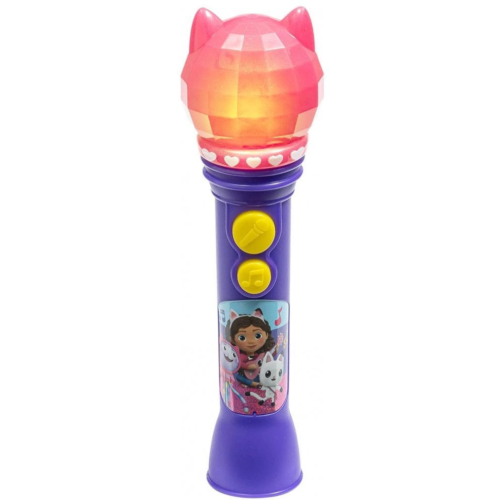 Microfone de Brinquedo DreamWorks Gabbys Dollhouse para Crianças, Brinquedo Musical para Meninas com Canção Incorporada, eKids