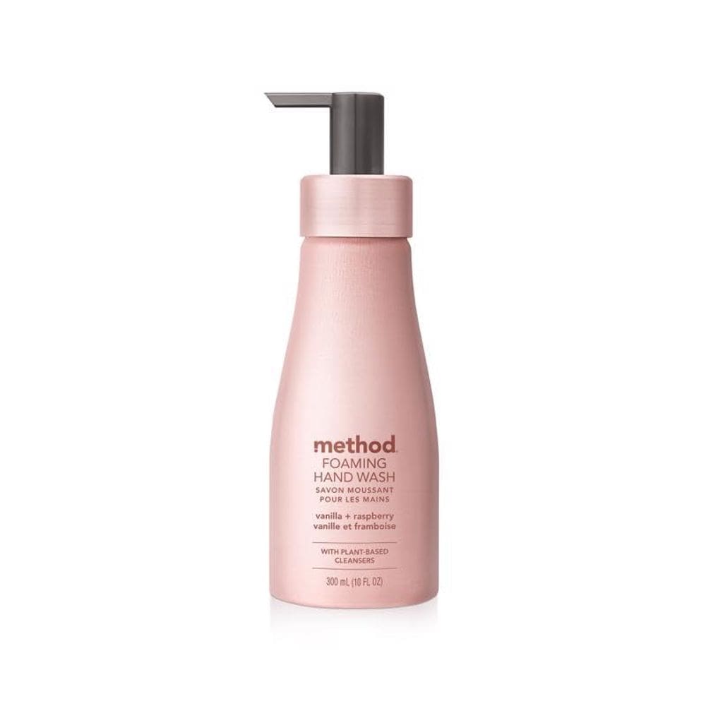 Método de sabão para mãos em espuma: baunilha, framboesa, 300 ml, alumínio