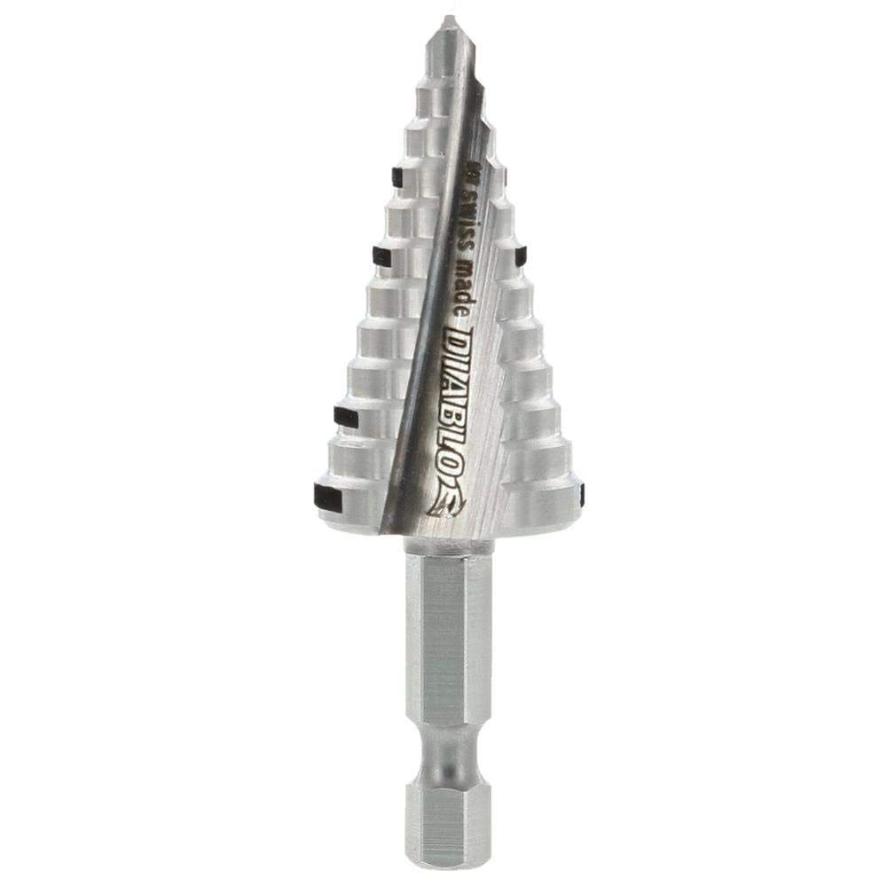 Broca escalonada Diablo 2,2 cm de diámetro, 7 cm de longitud, vástago hexagonal