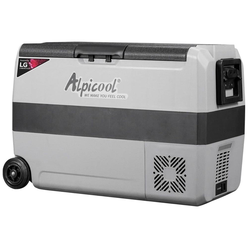 LGT50 Geladeira, Cooler Elétrico 50L Portátil Automotivo com Controle de Temperatura, 12, 24V, ALPICOOL, Cinza