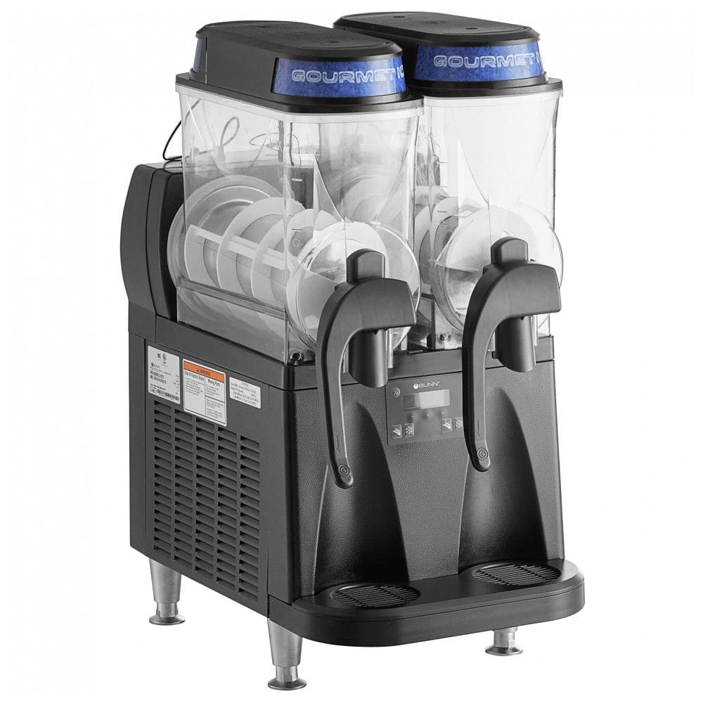 Máquina de Frozen Bunn 58000.0011 Ultra NX Black Dupla de 11,3 Litros com Autofill Líquido e Válvula de Fluxo Constante 110V