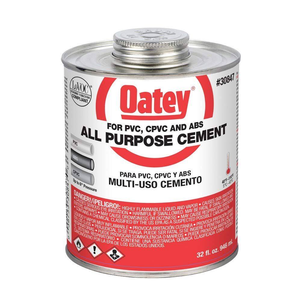 Cimento Oatey 30847 Multiuso 32mL para ABS, PVC e CPVC