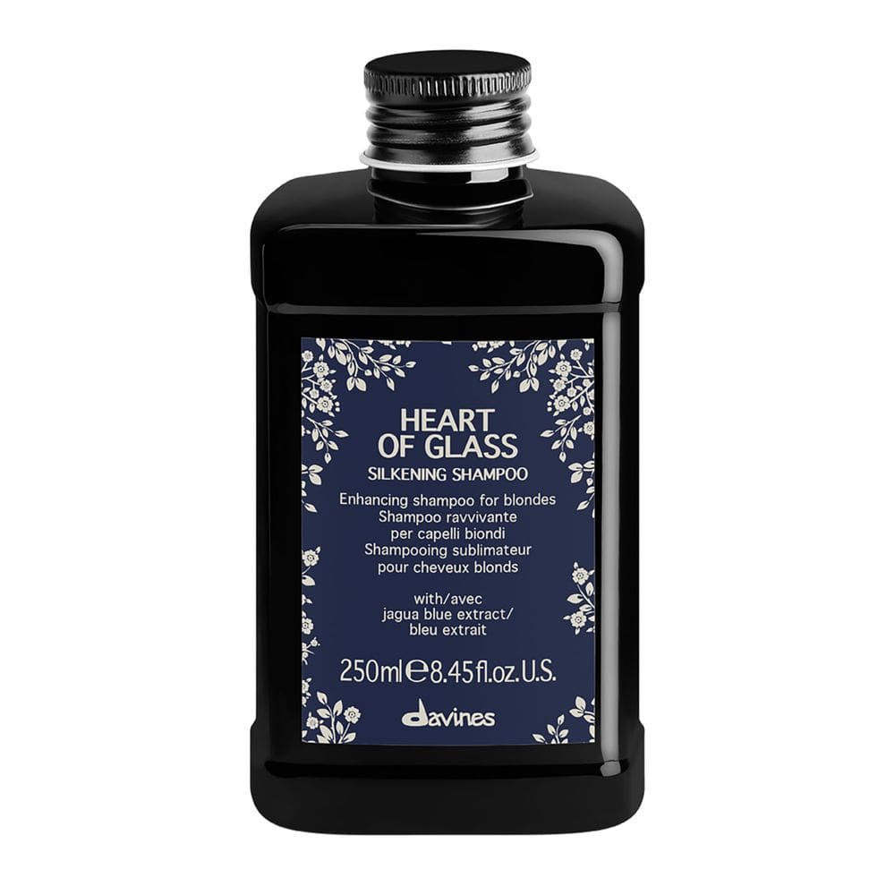 Shampoo Davines Heart of Glass Silkening para cuidados com loiras 250ml