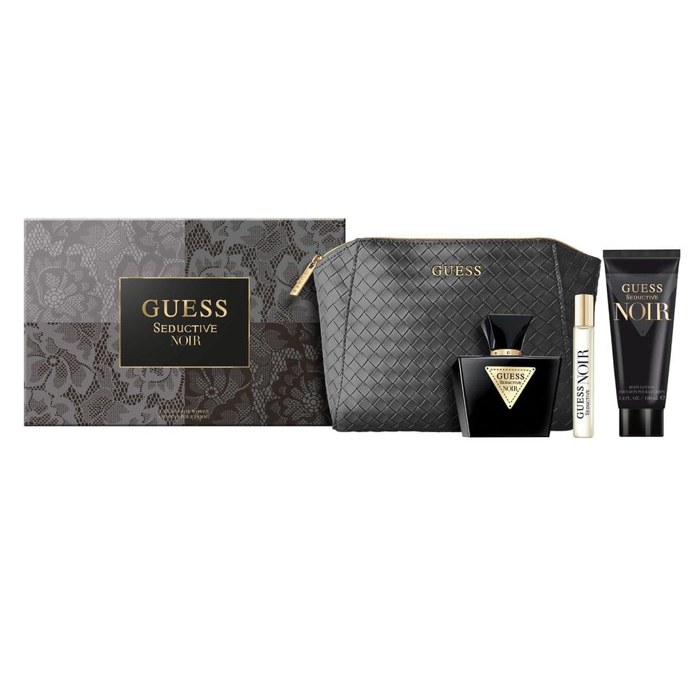 Conjunto de presente de perfume GUESS Seductive Noir para mulheres, 75 ml, 4 peças