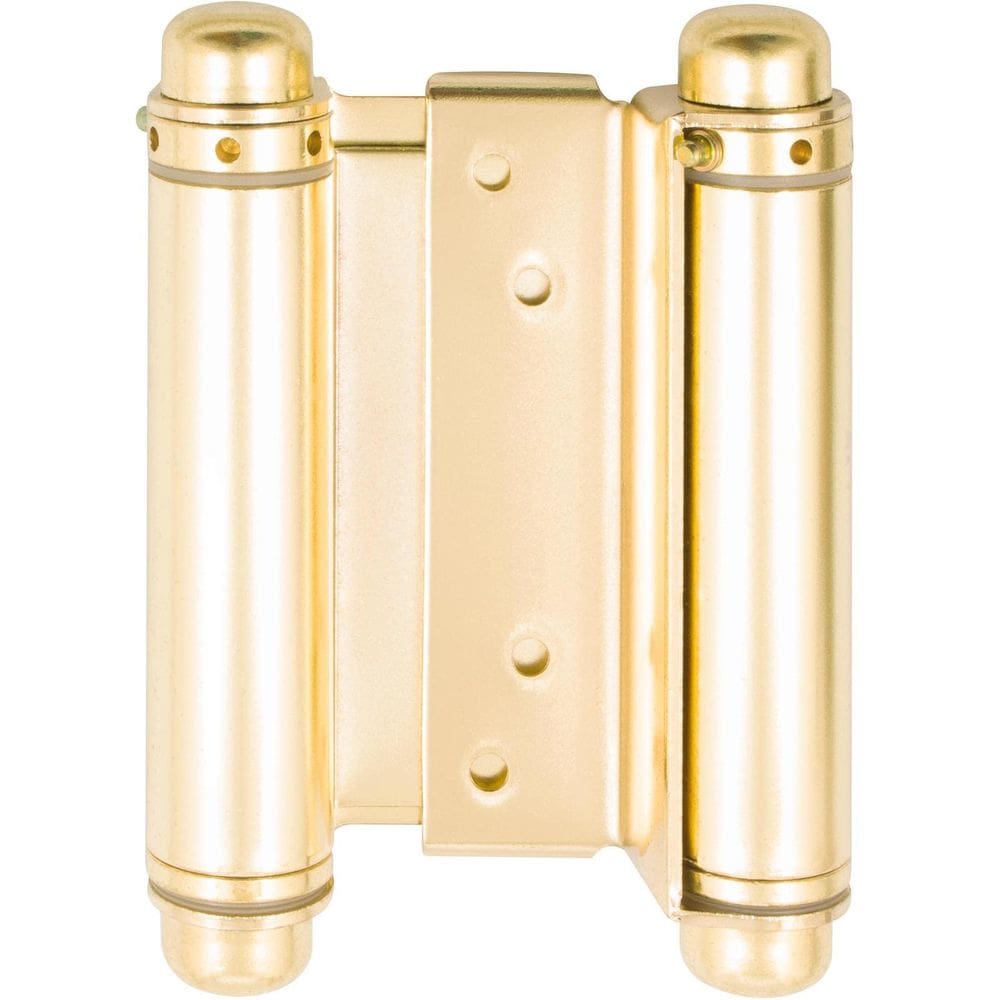 Dobradiça de mola pesada Stone Harbor Hardware de 10 cm em latão polido