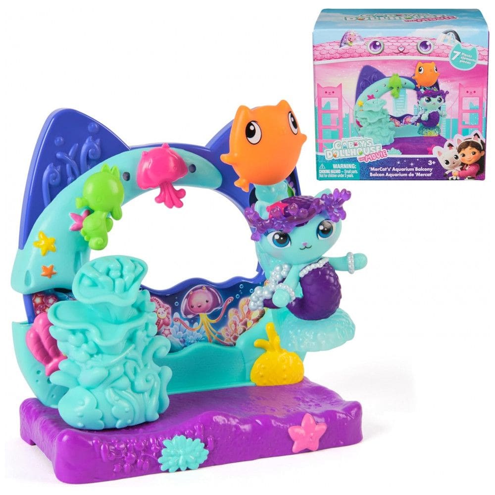 Filme Casa de Bonecas da Gabby, Aquário do Mercats na Sacada, com Acessórios de Boneca, Gabby`s Dollhouse