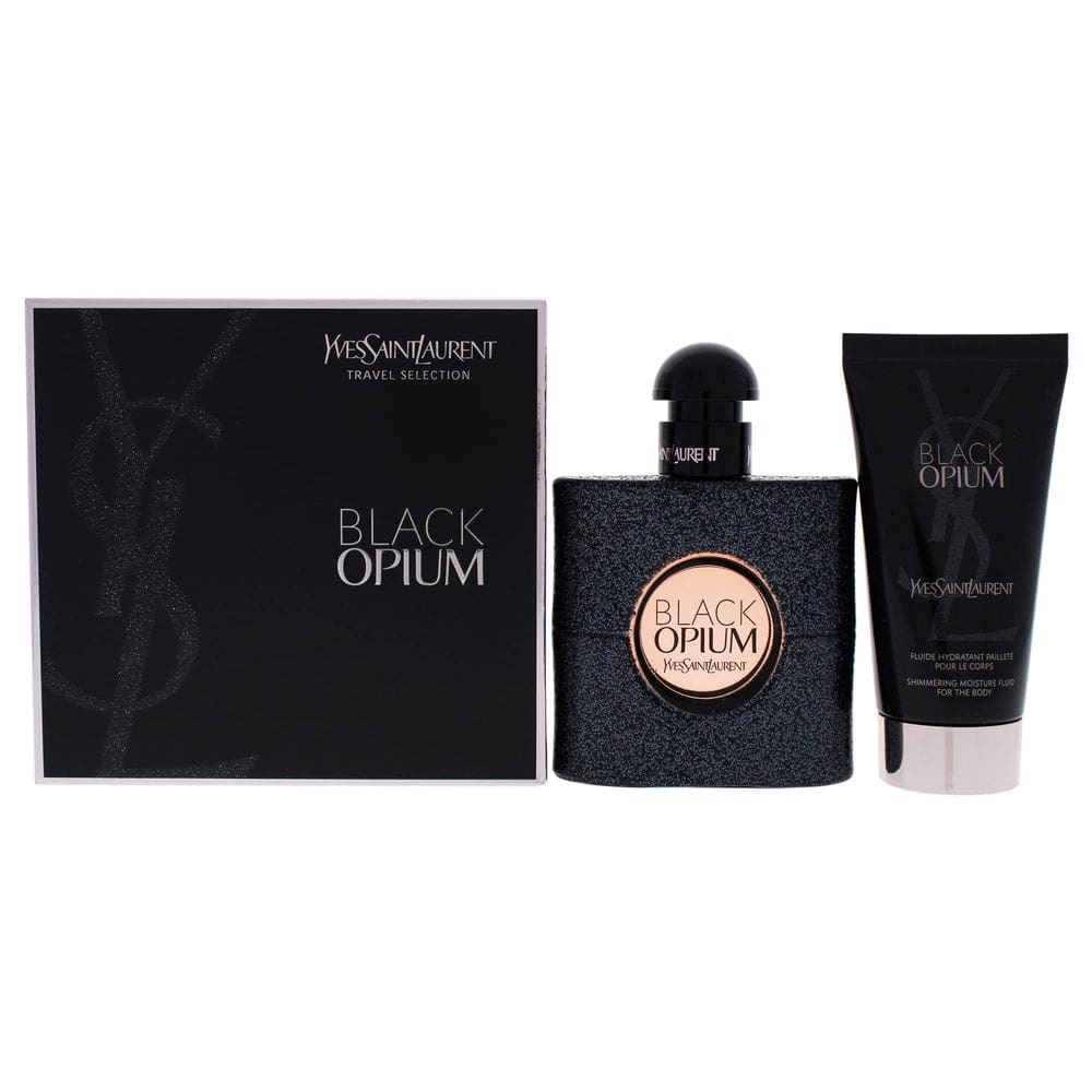 Black Opium Set-Eau De Parfum Spray 1.6 Oz & Corpo Cintilante