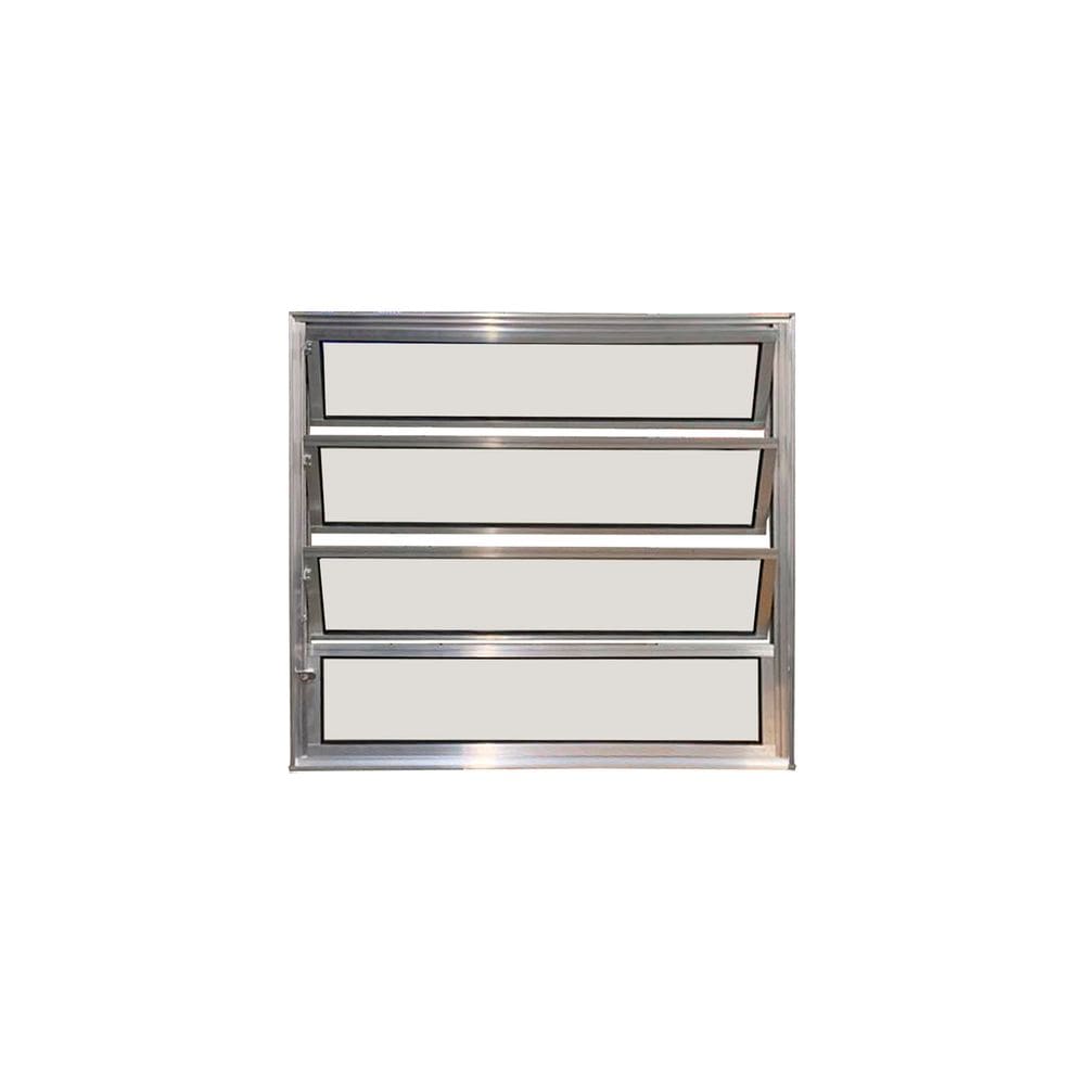 Vitro Basculante de Alumínio Brilhante 80x80 Linha 25