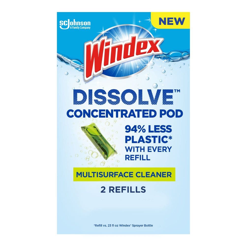 Limpador multisuperfície Windex Dissolve Concentrated Pods, pacote com 2 unidades