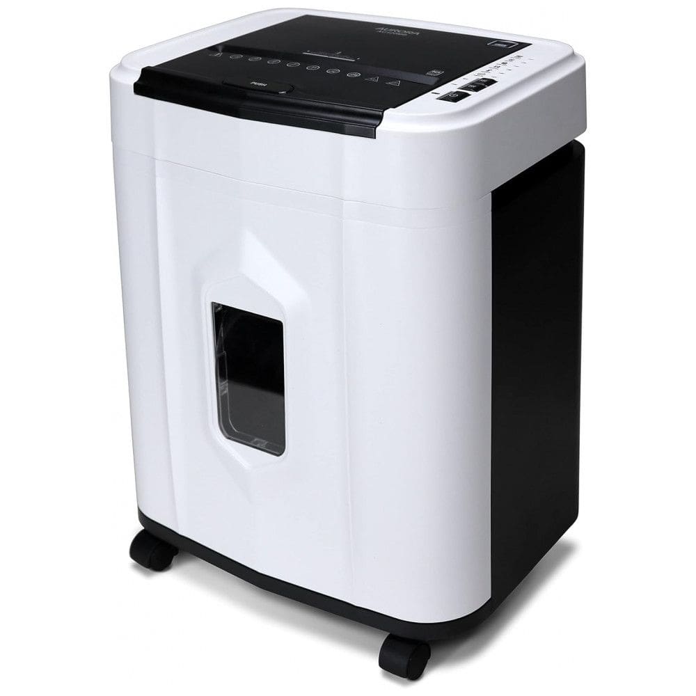 Fragmentadora de Papel 120 Folhas de Alimentação Automática de Alta Segurança, 110V, Aurora AU120MB, Branco