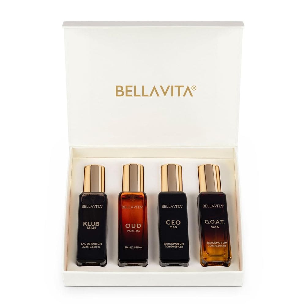 Conjunto de perfume para presente Bella Vita Luxury para homens 4 x 20 ml