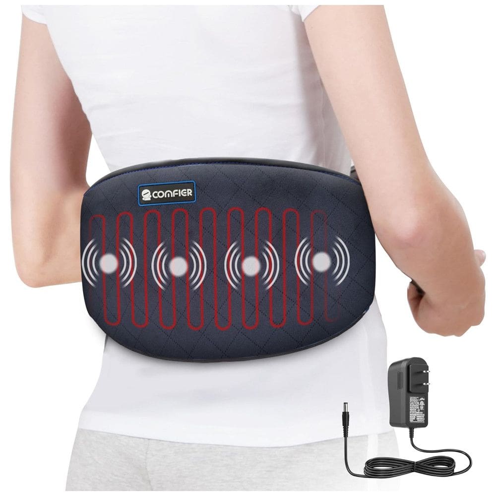 Bolsa Quente Elétrica Vibratória, COMFIER, Preto