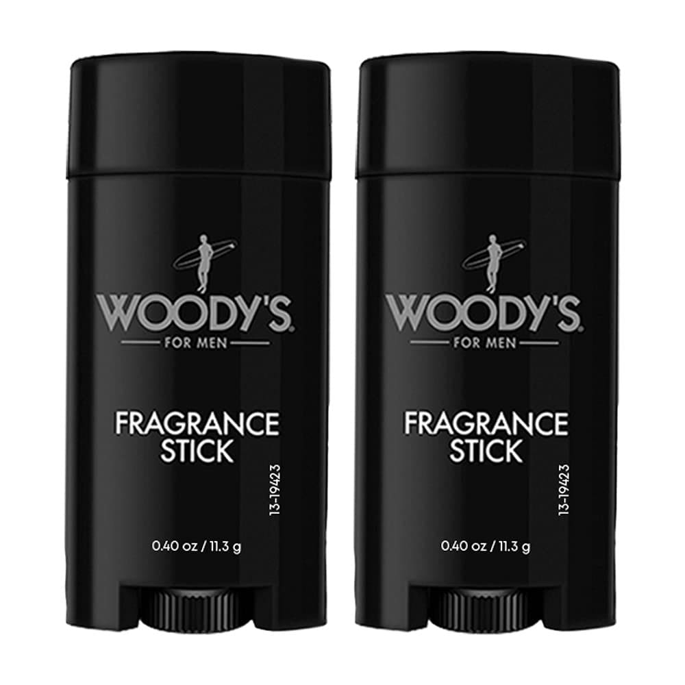Perfume sólido Woody`s Fragrance Stick para homens, pacote com 2 unidades de 15 ml