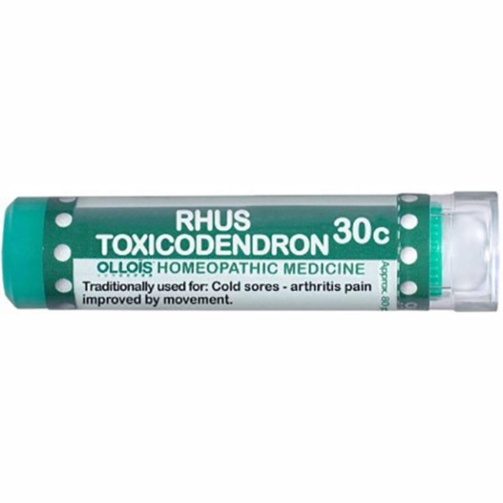 Rhus Toxicodendron 30C 80 Peaces (Pellets) de Ollois (pacote com 4)