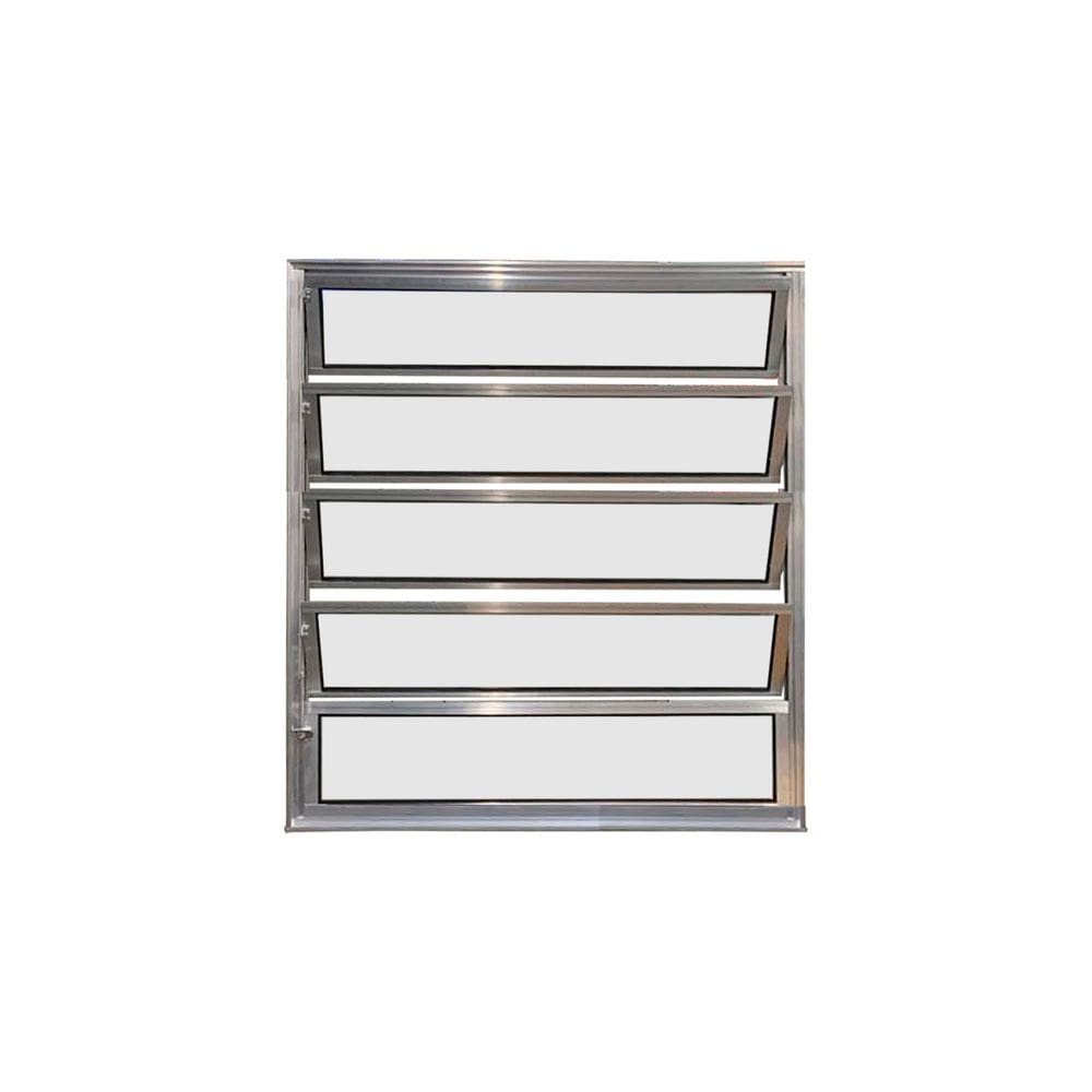 Vitro Basculante de Alumínio Brilhante 100x80 Linha 25