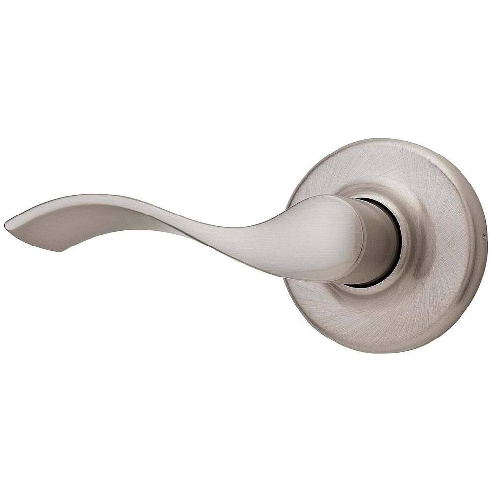 Alavanca de porta Kwikset 966BLRH Níquel acetinado à direita