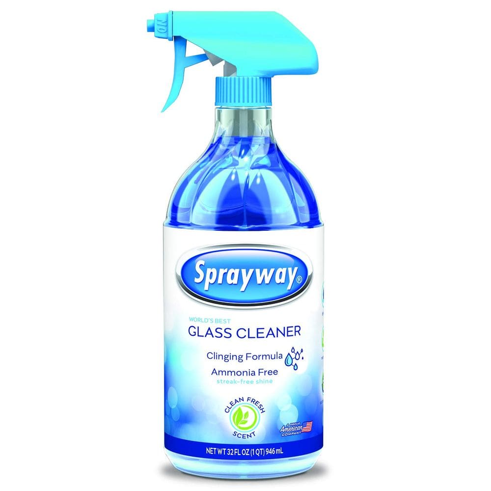 Limpador de vidros Sprayway, fórmula aderente sem amônia de 946 ml