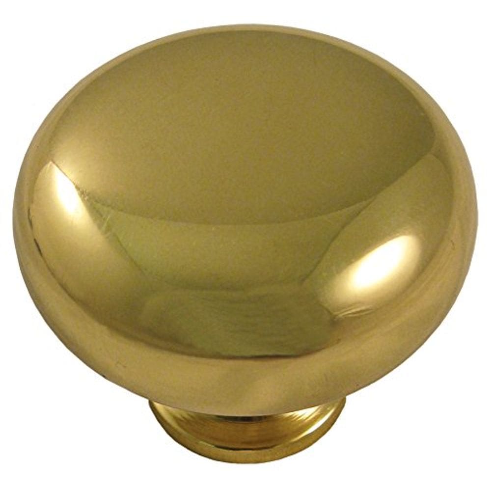 Maçaneta de porta de armário dobrável Stone Harbor 3,8 cm em latão polido