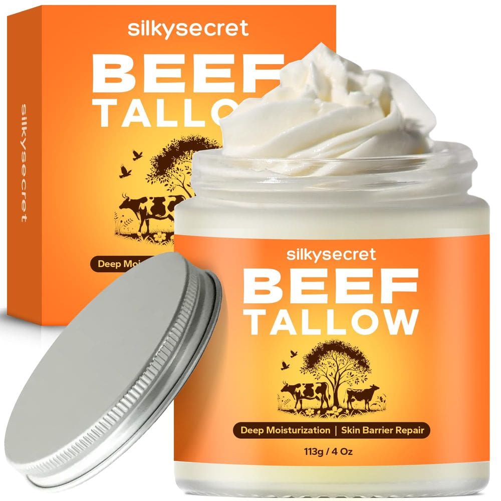 Hidratante SilkySecret Beef Tallow com néctar das flores silvestre cru 120 ml