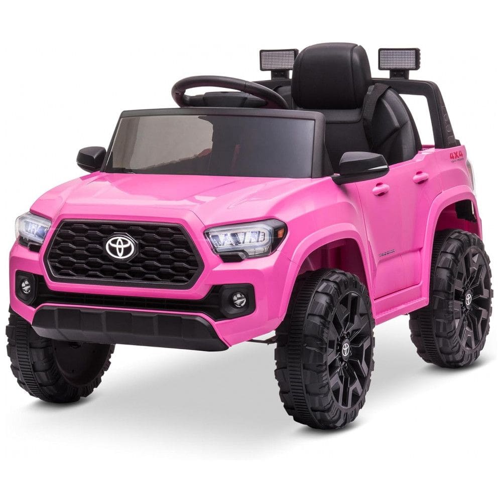 Carro Elétrico Infantil Toyota Tacoma a Bateria 12V com MP3, Luzes LED e Suspensão, Kidzone, Rosa