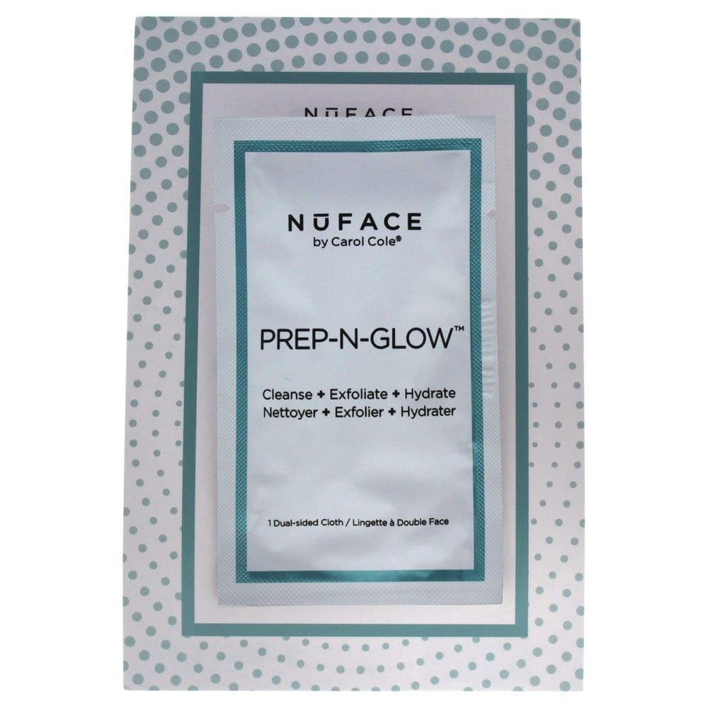 Tamanho da amostra de pacote individual Cloth NuFace Prep-N-Glow