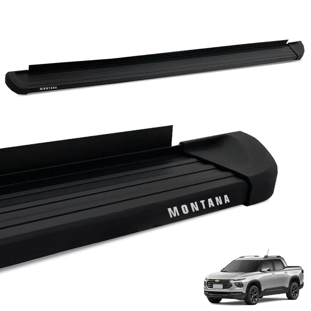 Estribo Lateral Montana 2023 a 2025 SUV Aluminio Preto