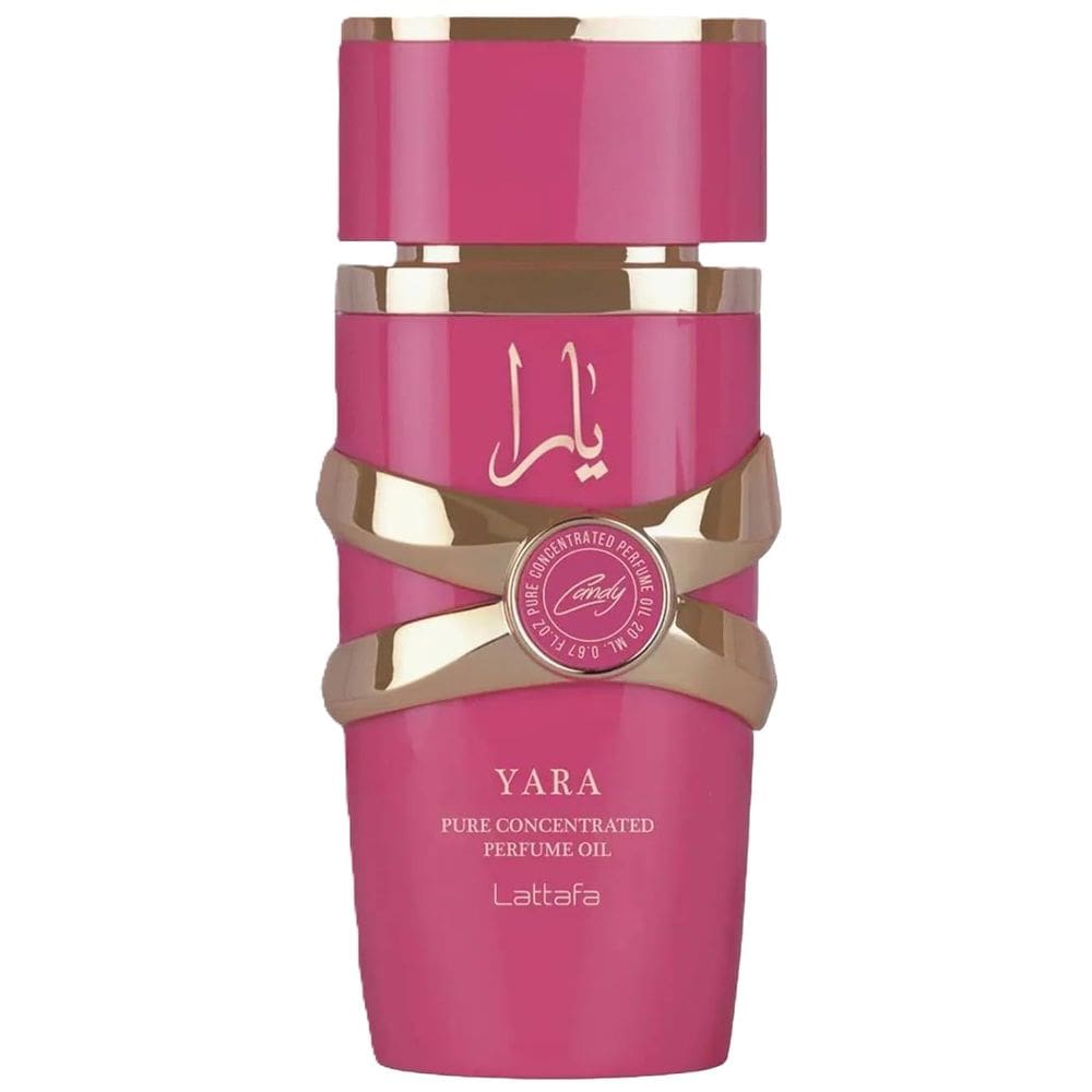 Perfume Lattafa Yara Candy Óleo Concentrado Puro 20mL para mulheres