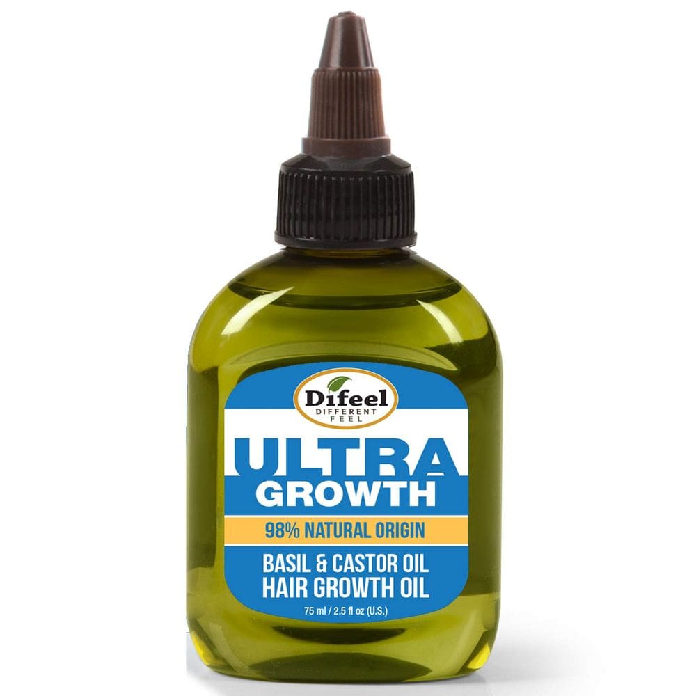 Óleo de cabelo Difeel Mens Ultra Growth Basil and Castor 75mL