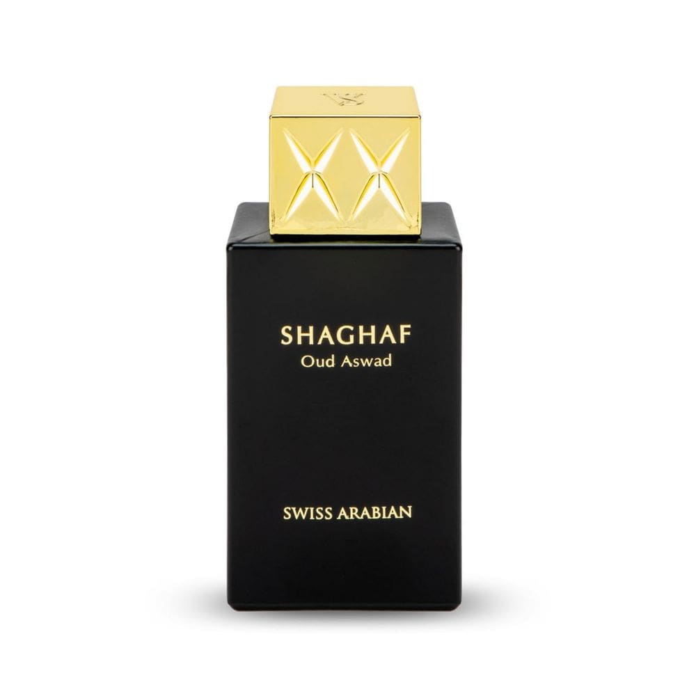 Perfume da Arábia Suíça Shaghaf Oud Aswad EDP 75mL para unissex