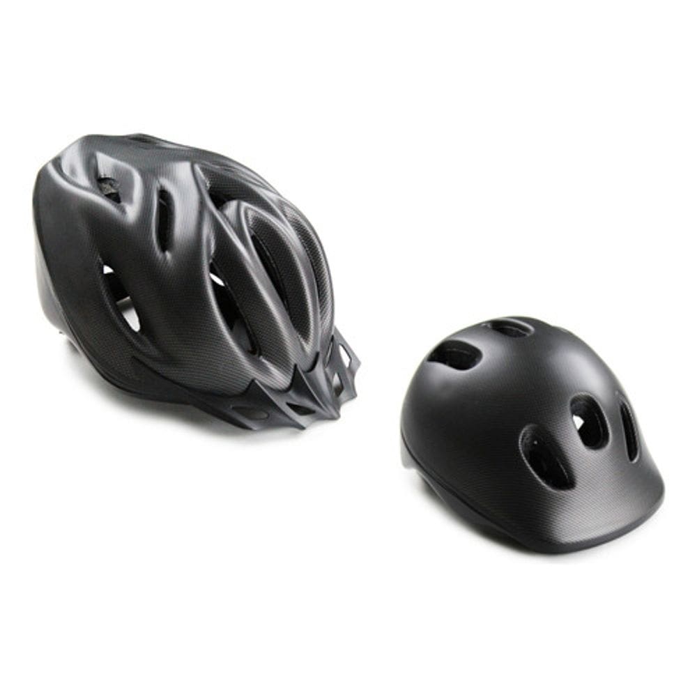 Kit Capacete Bike Pai E Fillho Ciclismo Universal Preto True
