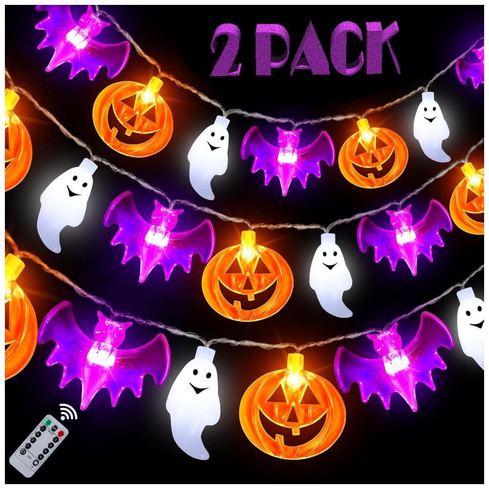 Pisca Pisca Halloween 3D 30 LEDS 6 Metros a Bateria com 8 Modos e Timer, 2 UN