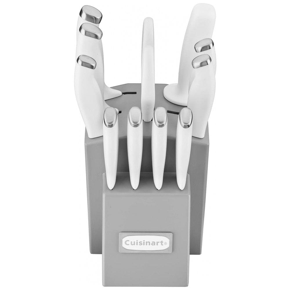 Conjunto de Facas em Aço Inoxidável com Bloco de Bancada, 12 Peças, Cuisinart C77SSW, Branco