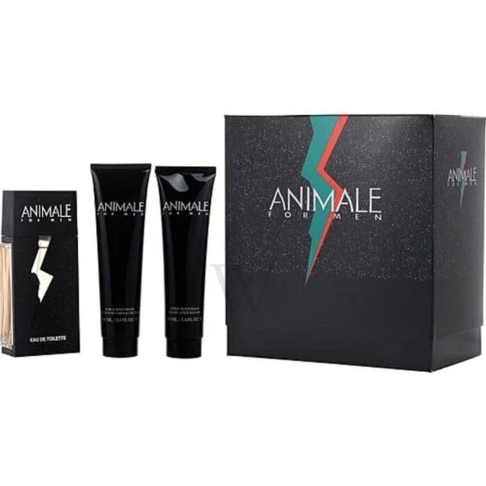 Perfume Animale Men Eau de Toilette 100ml + Bálsamo + Sabonete para Cabelo e Corpo