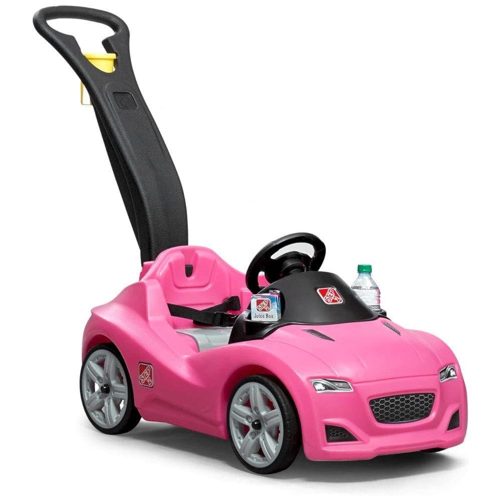 Carrinho de Passeio Infantil com Cinto de Segurança e Buzina para Crianças de 1 a 4 Anos de Idade, Step2, Rosa